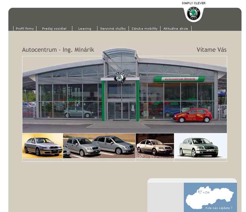 Autocentrum - Ing. Minárik (Škoda Auto)